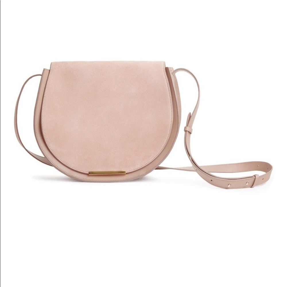 Cuyana Blush Pink Saddle Bag